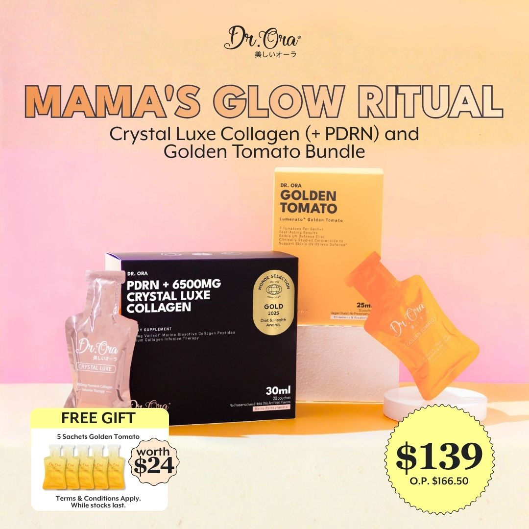 glutathione wellness mama Mama's Glow Ritual: Crystal Luxe Collagen + Golden Tomato $139 (origin Soya Free Glutathione Spray | Ascend Select Pack:Shampoo & Conditioner