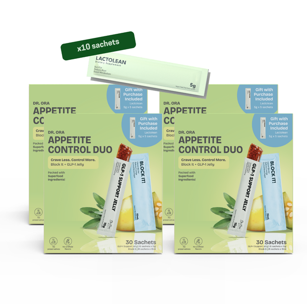 (PO) Appetite Control Bundle | 15s Block It + 15s GLP-1 Jelly + GWP 5s Lactolean