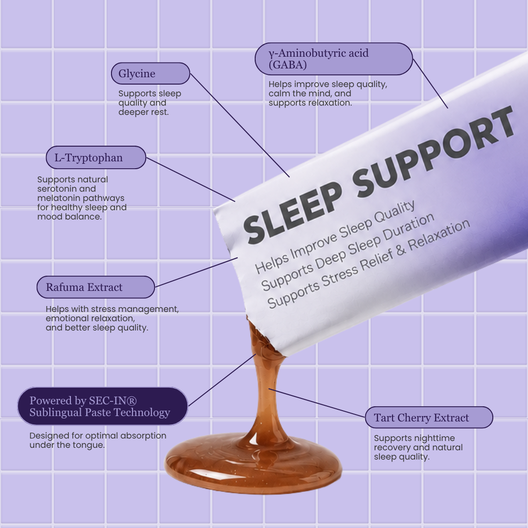 Sleep Well, Glow Better Bundle: Sleep Support + Upgraded Crystal Luxe Collagen + GWP 5 x Sleep Support Sachets