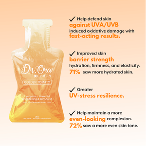 Mother's Day Bundle - Golden Tomato & Crystal Luxe Collagen | Oral UV defense supplement | 6500mg Hydrolyzed Marine Collagne + Free Gifts