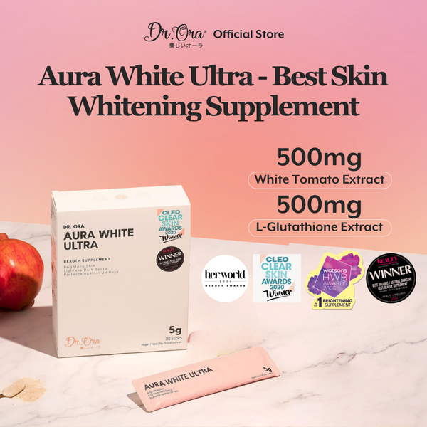 Aura White Ultra - Best Skin Whitening Supplement Singapore | L-Glutathione, Brighten Skin & Fade Dark Spots