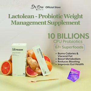 Lactolean - Probiotic Weight Management Supplement Singapore | Digestive Enzymes & Gut Health | 15 Sachets