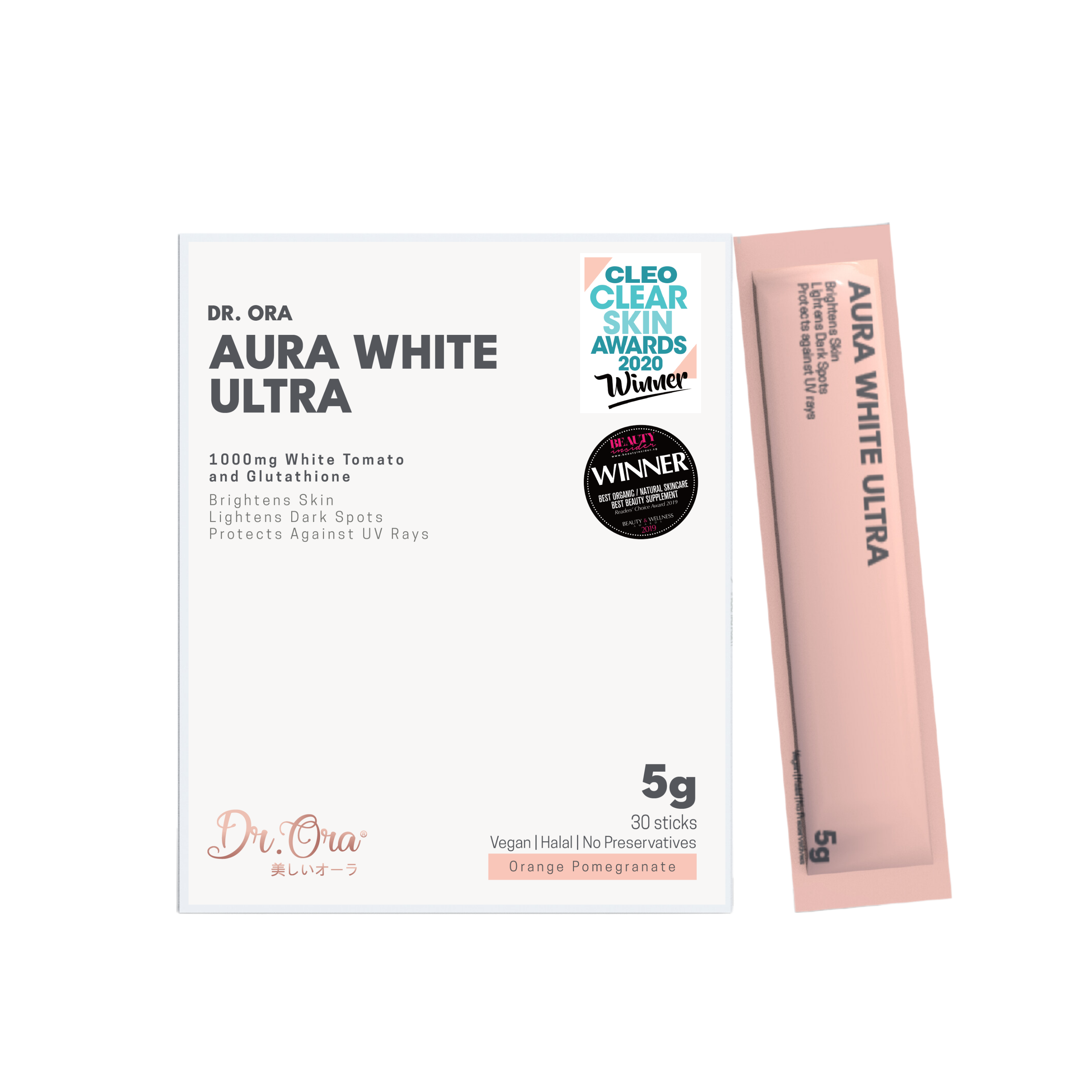 Aura White Ultra - Best Skin Whitening Supplement Singapore | L-Glutathione, Brighten Skin & Fade Dark Spots