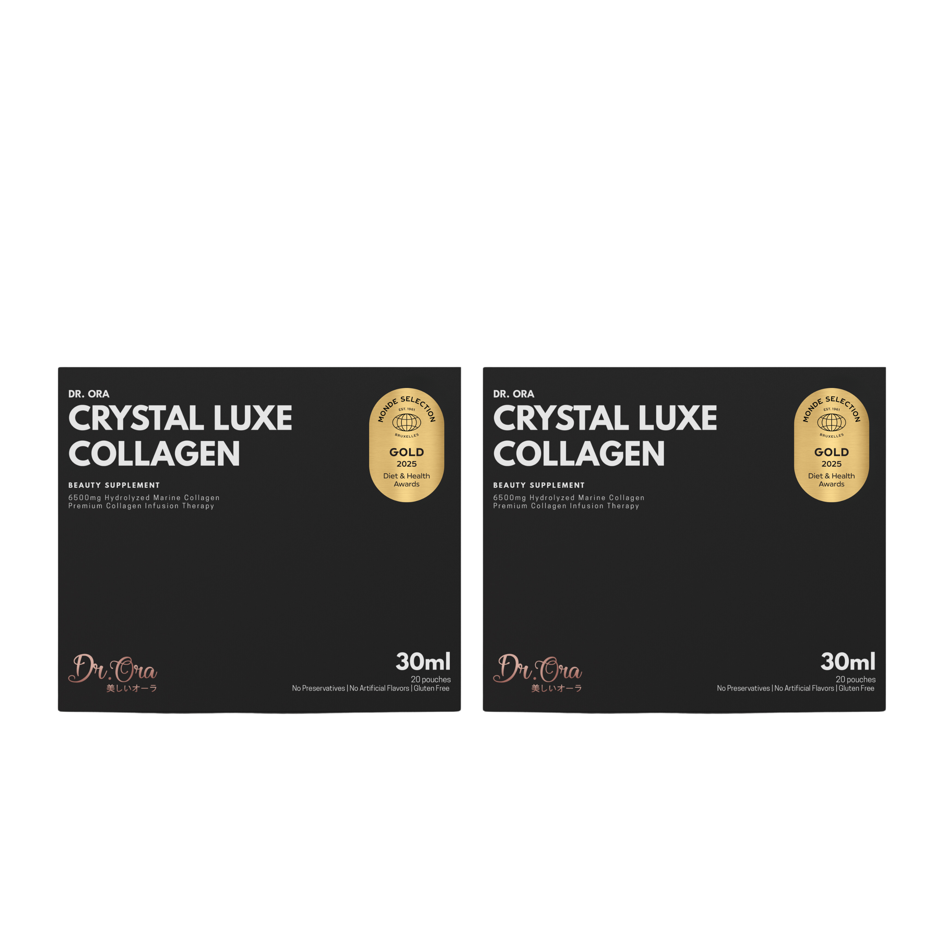 Crystal Luxe Collagen + PDRN - Marine Collagen Drink Singapore | 6500mg Collagen, Skin Hydration & Radiant Glow