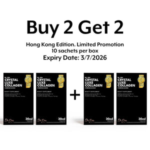 Crystal Luxe Collagen + PDRN - Marine Collagen Drink Singapore | 6500mg Collagen, Skin Hydration & Radiant Glow
