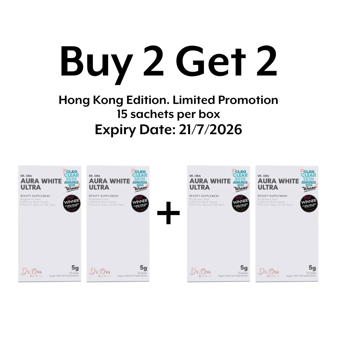 Aura White Ultra - Best Skin Whitening Supplement Singapore | L-Glutathione, Brighten Skin & Fade Dark Spots