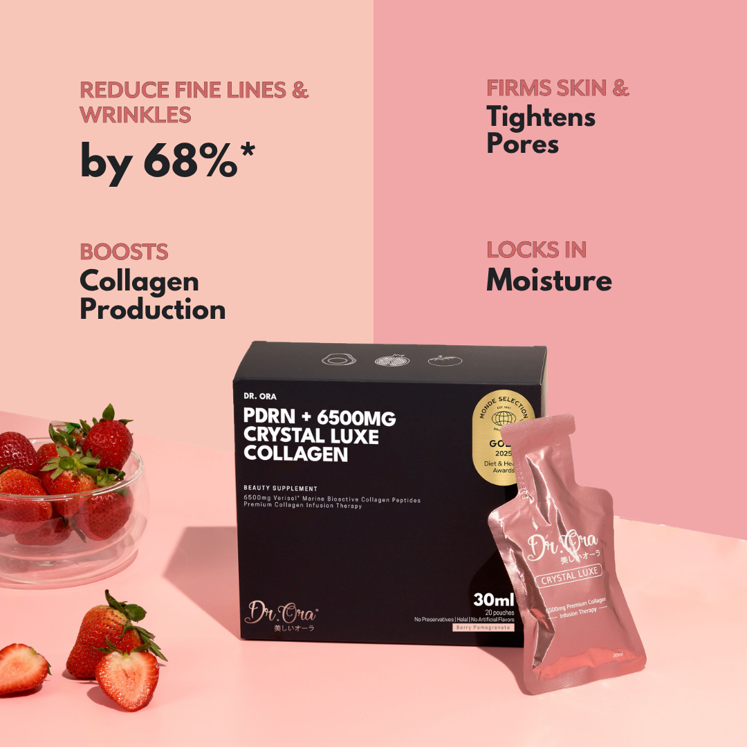 Crystal Luxe Collagen + PDRN | 6500mg Collagen, Skin Hydration & Radiant Glow